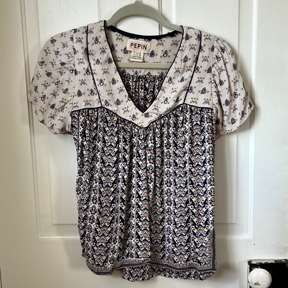 Anthropologie Pepin Floral Blouse